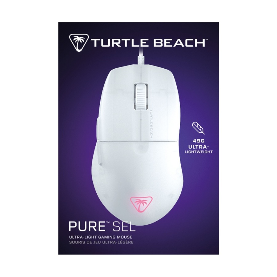 Turtle Beach RGB Illumination Pure SEL Ergonomic Wired Gaming Mouse White