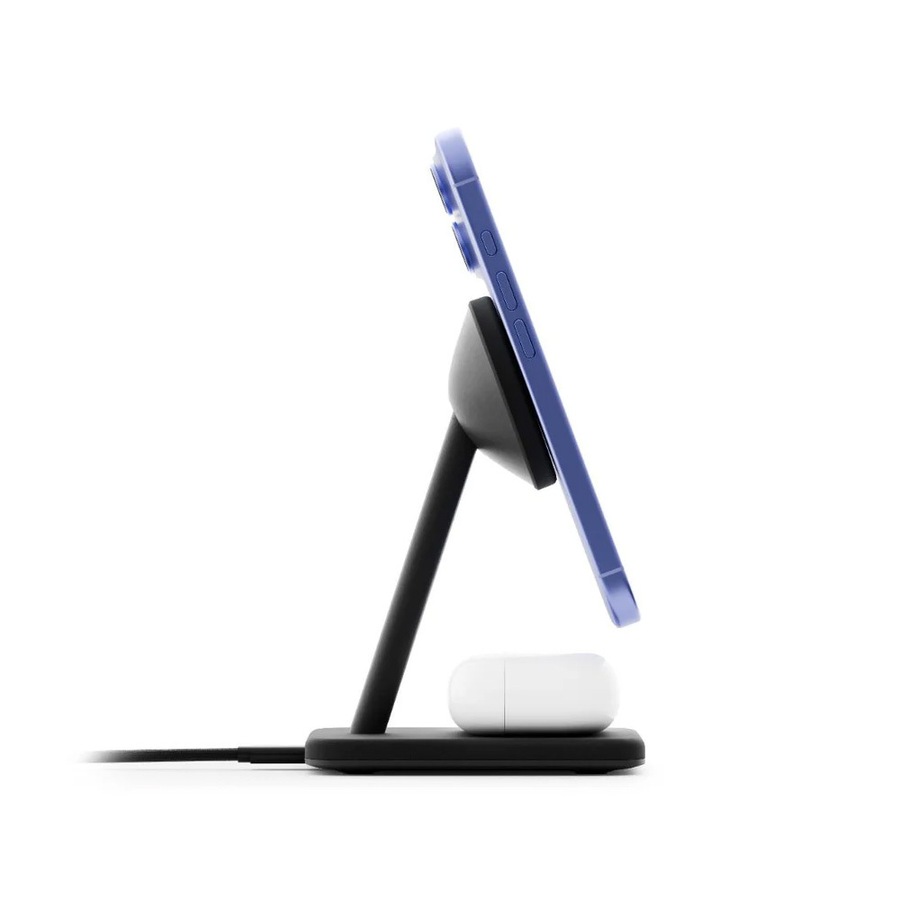 Twelve South HiRise 2 Deluxe 2-in-1 Qi2 Magnetic Wireless Charging Stand Black