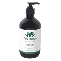 Two Hands 500ml Antibacterial Hand Sanitiser Gel w/ Pump Bottle Alcohol Based