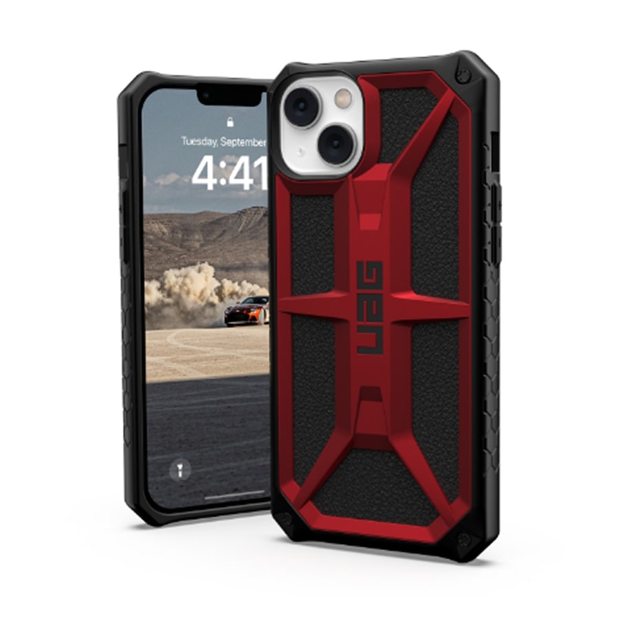 UAG Monarch Phone Case for iPhone 14 Plus Rugged Protective - Crimson
