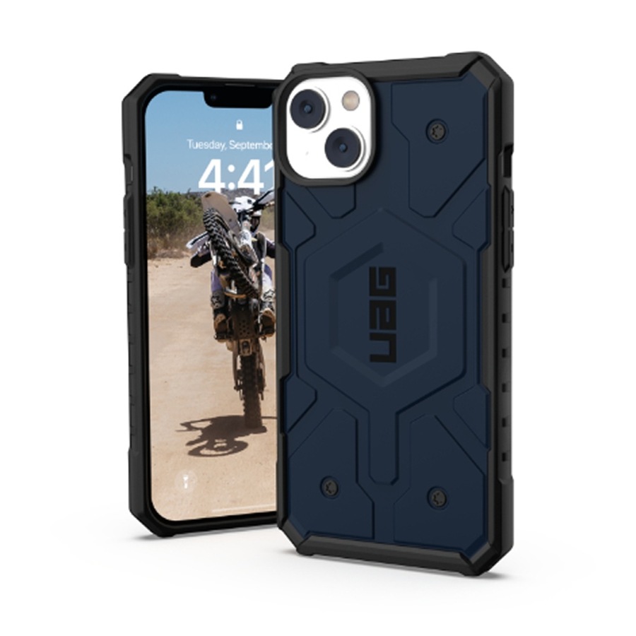 UAG Pathfinder Magsafe Phone Case for iPhone 14 Plus - Mallard Blue