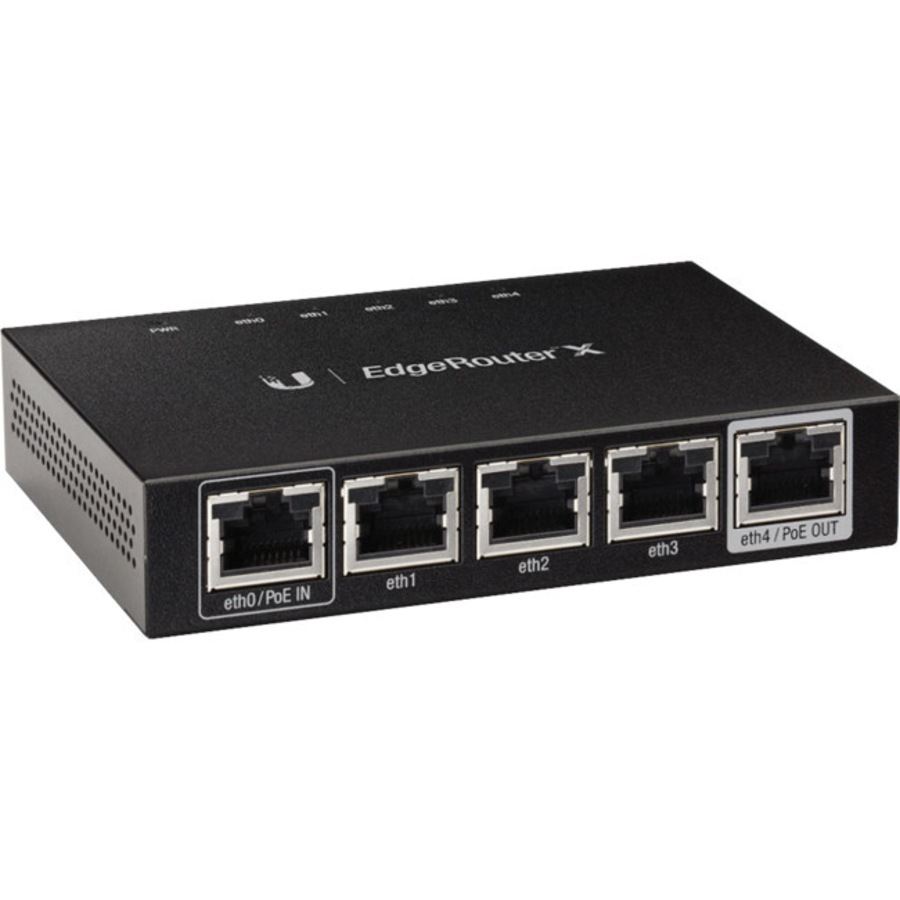 Ubiquiti ER-X-AU 5 Port Gigabit Router PoE EdgeRouterX w/ Power Supply Black