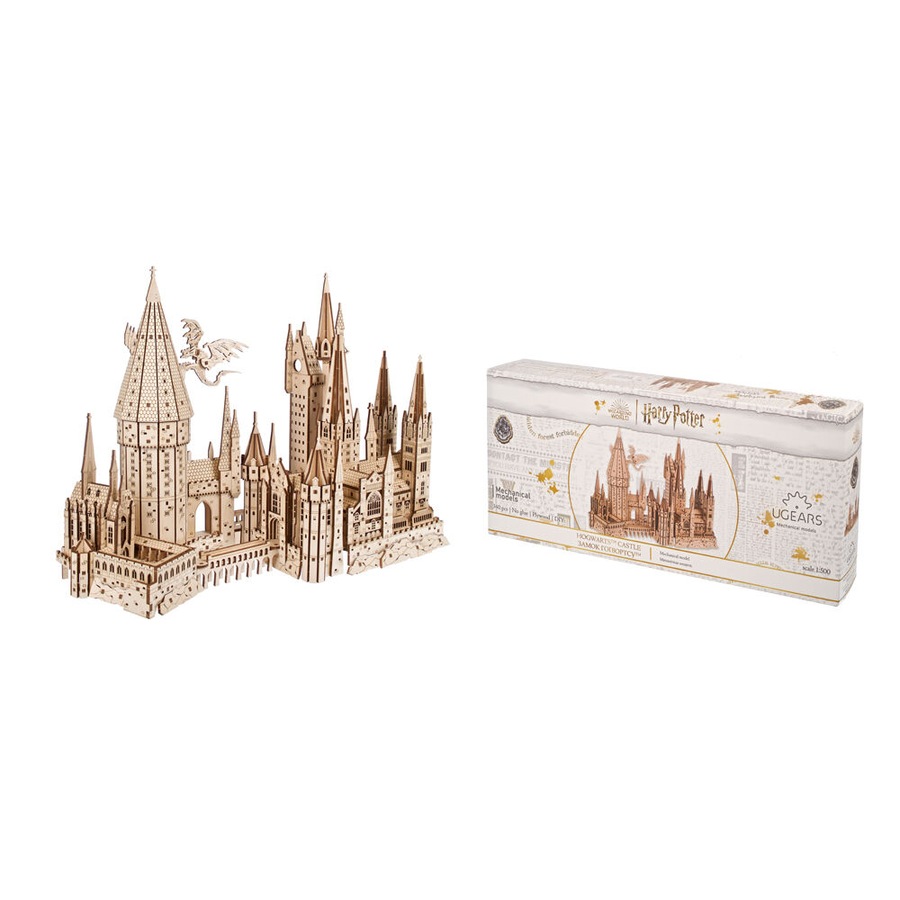 Ugears Hogwarts Harry Potter Castle 3D Wooden Puzzle Toy 36.9x27.3cm 14y+