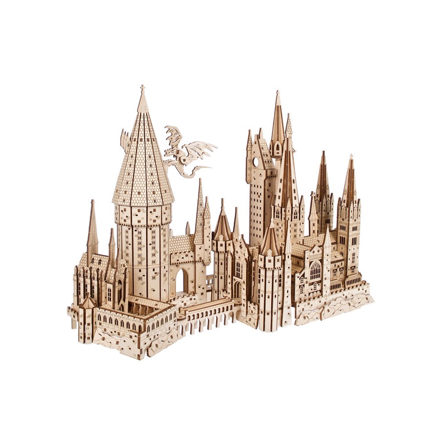 Ugears Hogwarts Harry Potter Castle 3D Wooden Puzzle Toy 36.9x27.3cm 14y+