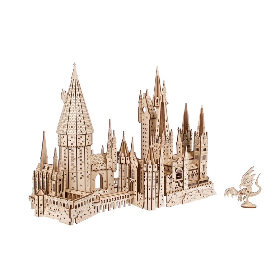 Ugears Hogwarts Harry Potter Castle 3D Wooden Puzzle Toy 36.9x27.3cm 14y+