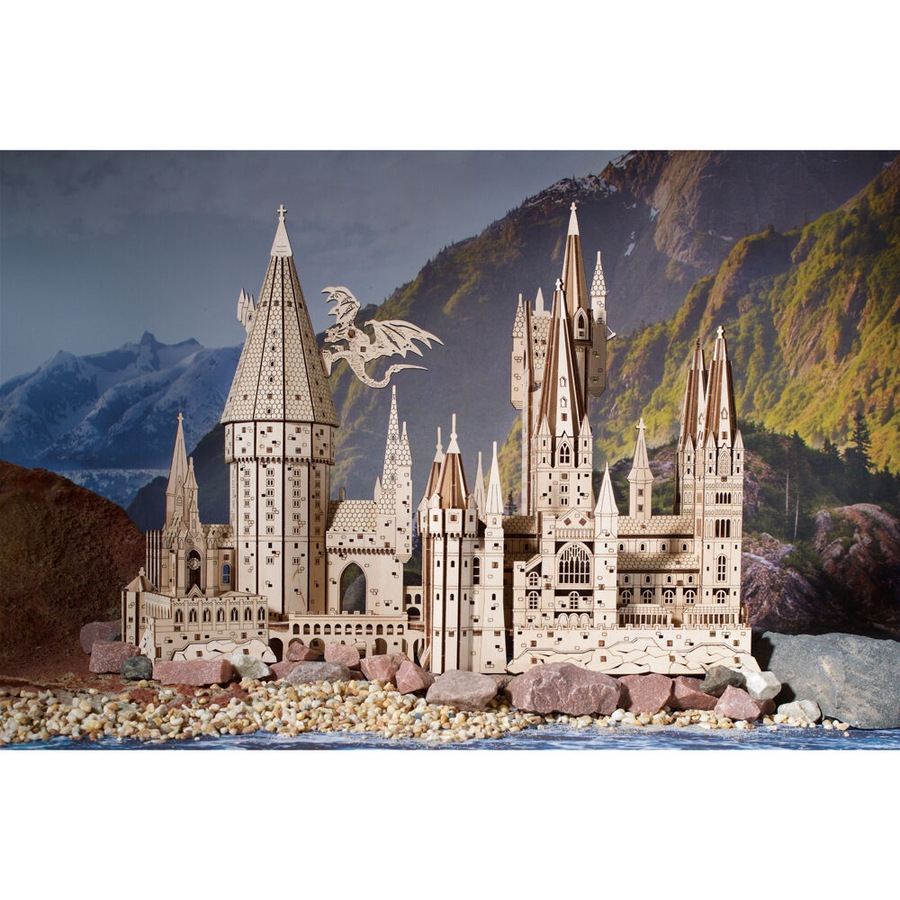 Ugears Hogwarts Harry Potter Castle 3D Wooden Puzzle Toy 36.9x27.3cm 14y+