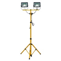 Ultracharge 2x 20W LED Twin Floodlight Outdoor Work/Flood Light w/ 1.6m Stand