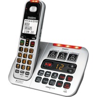 Uniden SSE45W XDECT TTS Cordless Phone Handset w/ Answering Machine Silver