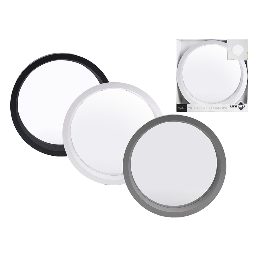 Unigift Mirror Round 45cm Assorted Home Wall Decor Bedroom/Louge Room