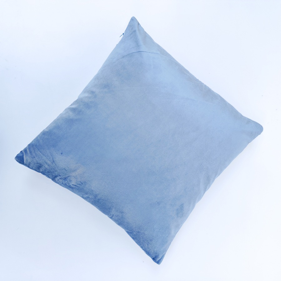 Urban Products Cross Hatch Decorative Couch/Bed Cushion with Inner Dusty Blue