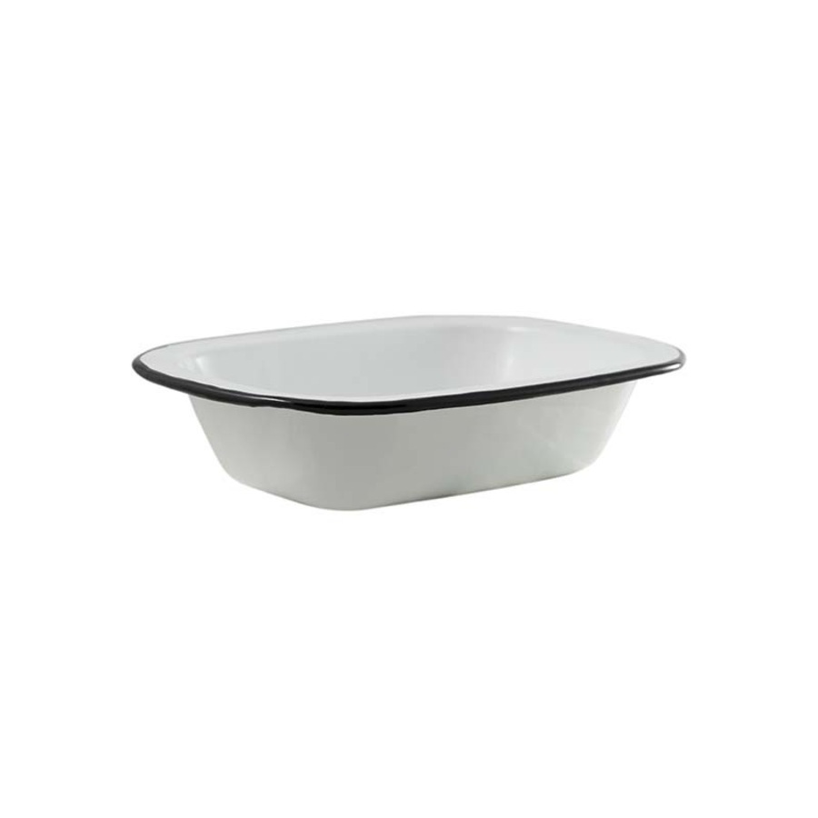 Buy Urban Style Enamelware 24cm Pie Dish Rectangle Snack Container w ...