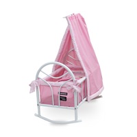 Valco Baby Just Like Mum Doll Cradle/Rocker/Cot Toy/Play/Kids/Children Pink