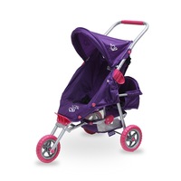 Valco Baby Just Like Mum Mini Marathon w/ Toddler Seat Doll Pram Toy Kids Purple
