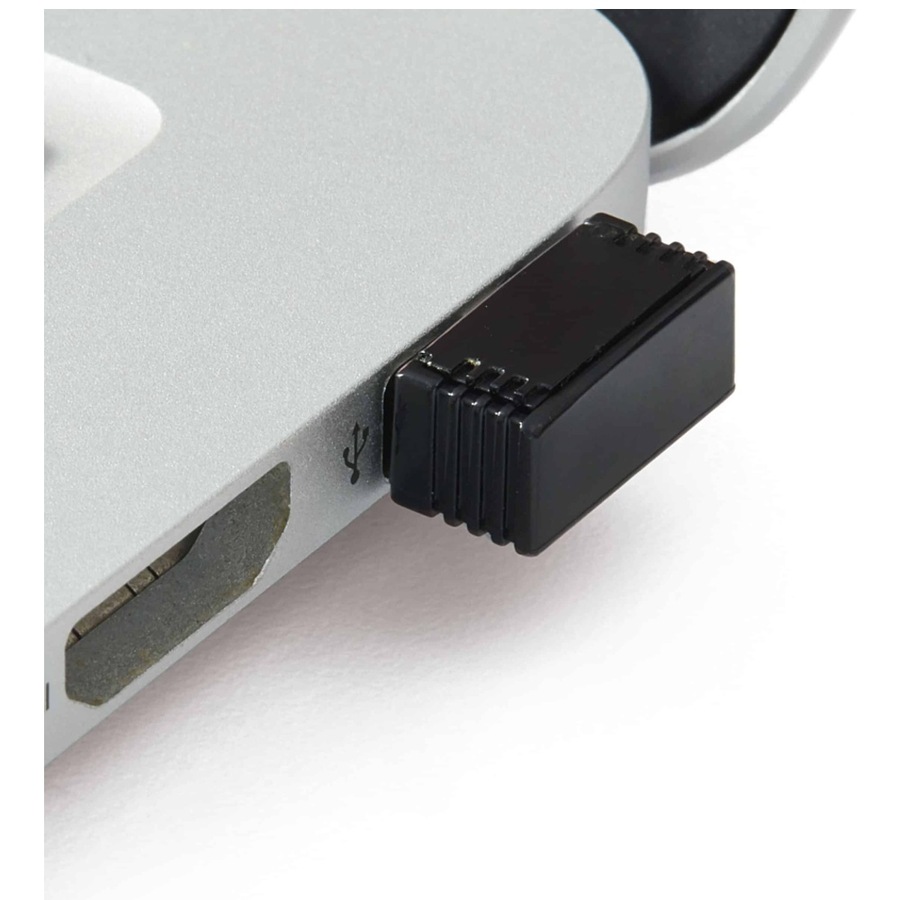 VERBATIM Silent Slim Wireless Blue LED Mouse & Keyboard Set Black