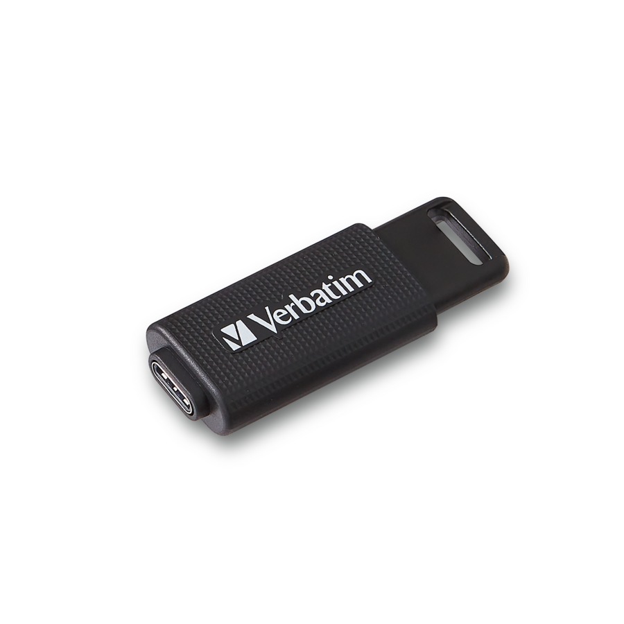 Verbatim USB Type-C 3.2 Gen 1 Flash Drive 32GB File Storage For Smartphone Black