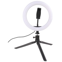 Vivitar 8" LED Selfie Photography Makeup Ring Light Tripod Stand w/Phone Cradle