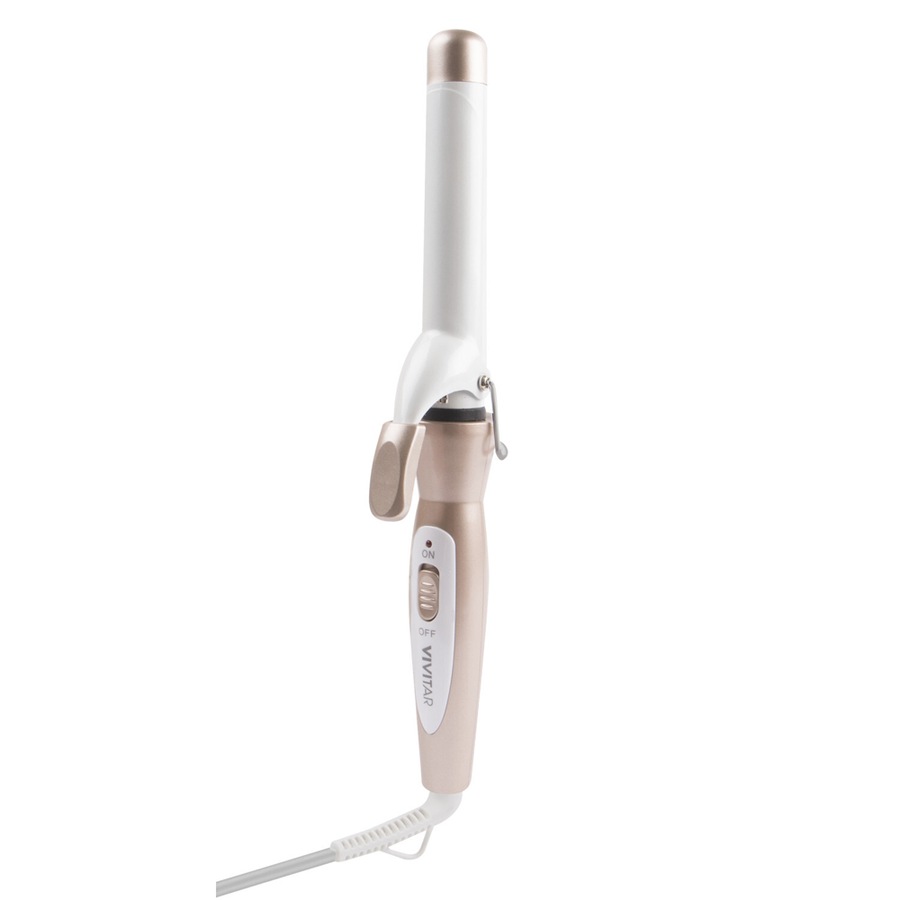 Vivitar Ceramic Tourmaline Curling Iron Barrel Pink 1in Hair Styling Tool