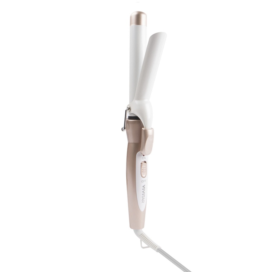 Vivitar Ceramic Tourmaline Curling Iron Barrel Pink 1in Hair Styling Tool