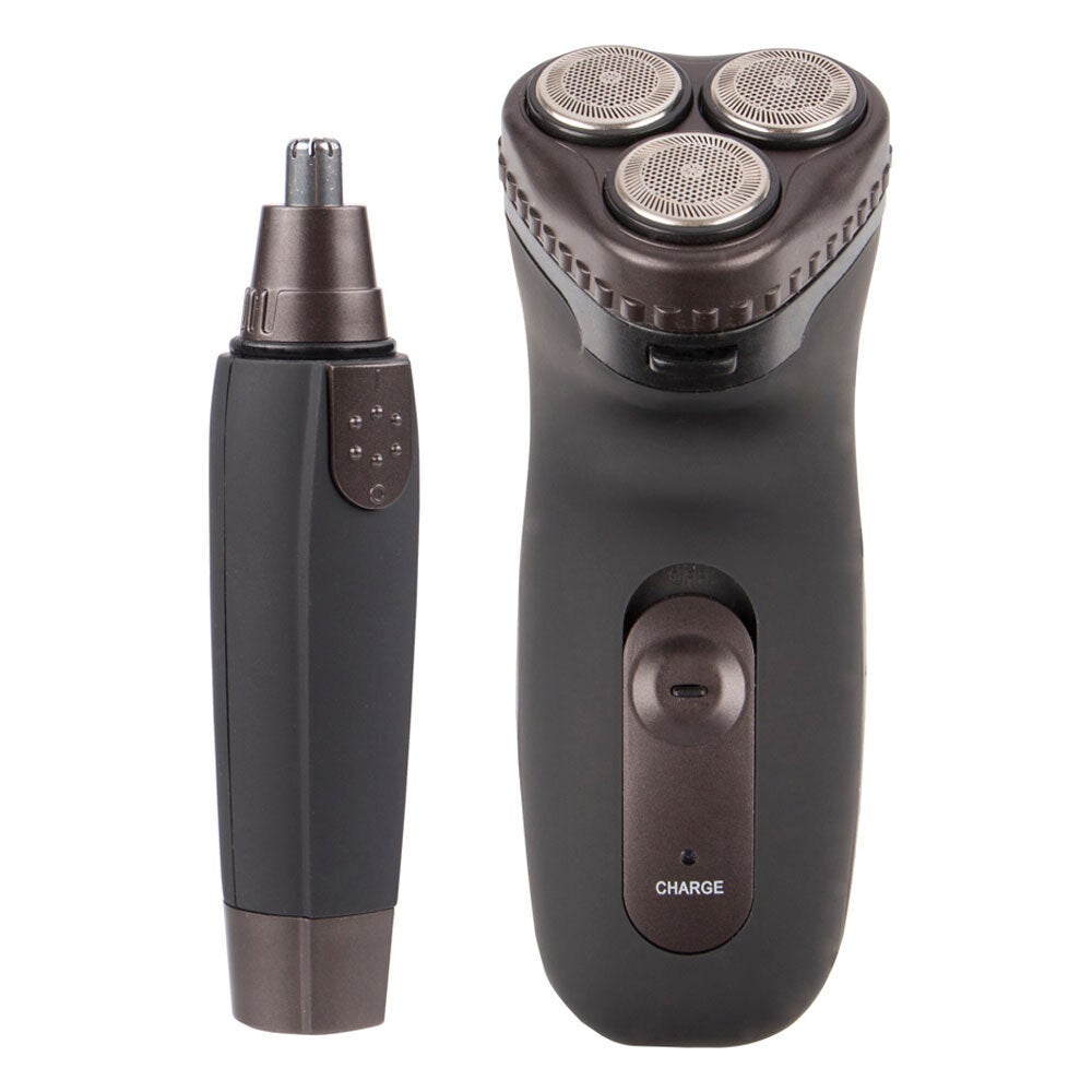 Vivitar Men Rechargeable Electric Rotary Shaver & Ear/Nose Trimmer Grooming Kit