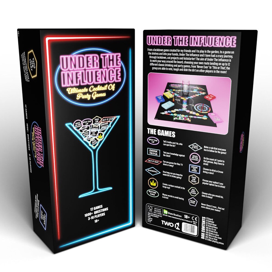 VR Distribution Under The Influence Card Deck Trivia Dare Drinking Game