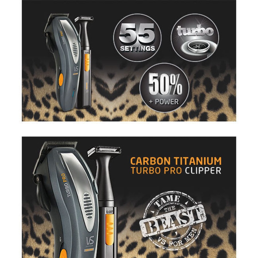 VS Sassoon Men VSM2330A Metro Grooming Hair Beard Clipper Trimmer Cordless Kit