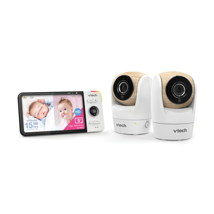 VTech BM5750HD Full Colour Pan & Tilt Video Baby Monitor Twin Camera Set HD