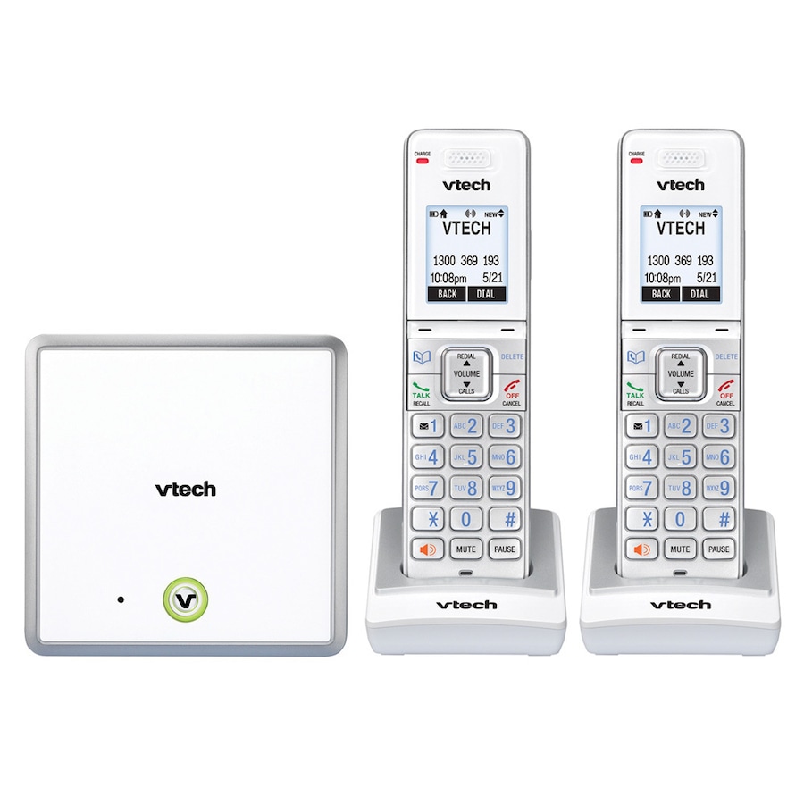 VTech DECT6.0 Home Phone Cordless Telephone Handset/NBN/Speakerphone White