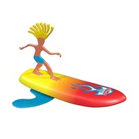 Wahu 17cm Surfer Dudes Surf Board Kids Outdoor Water/Pool/Beach Toy 6y+ Assorted
