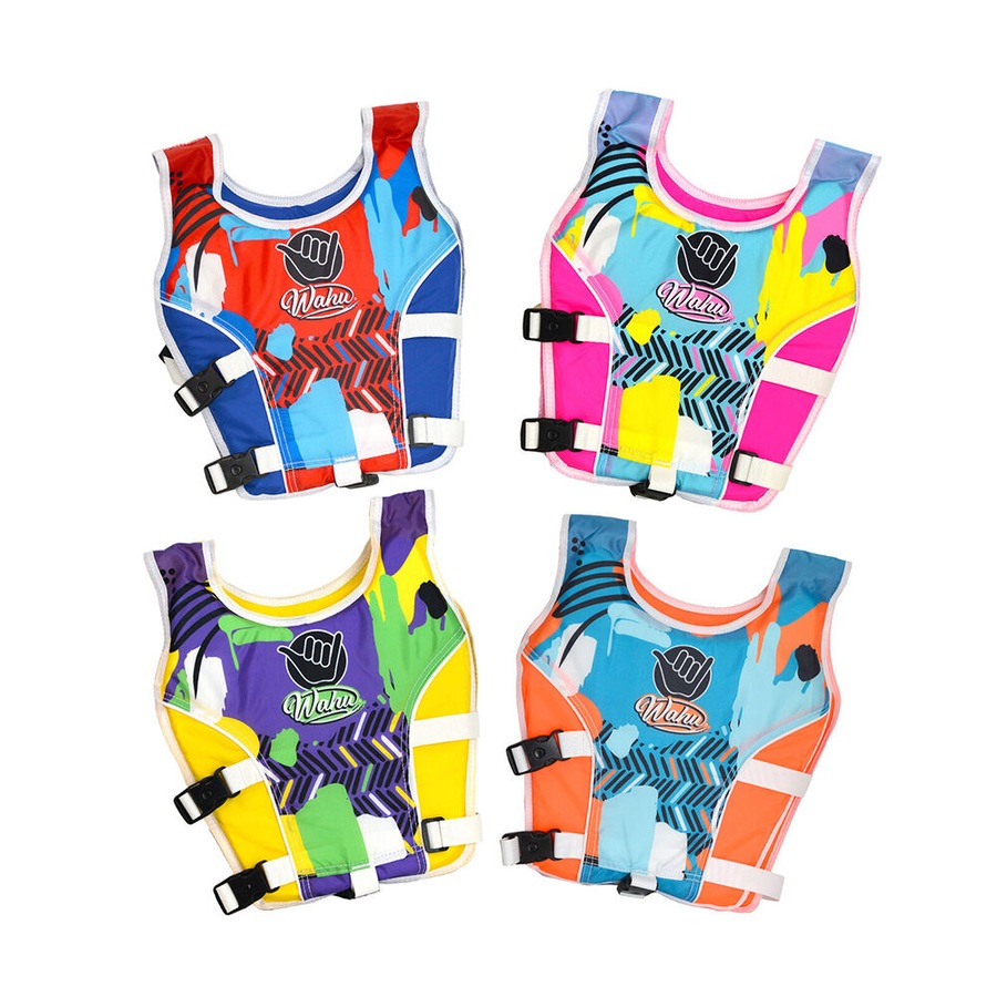 Wahu Swim Life Vest Jacket Pool Safety Kids 6y+ Large 35-50kg Assorted