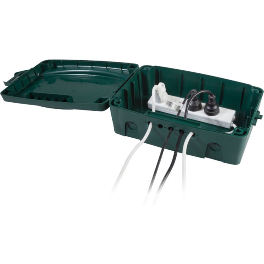 Weatherproof/Weatherproof Outdoor Power Board Enclosure Case Cover Storage Green