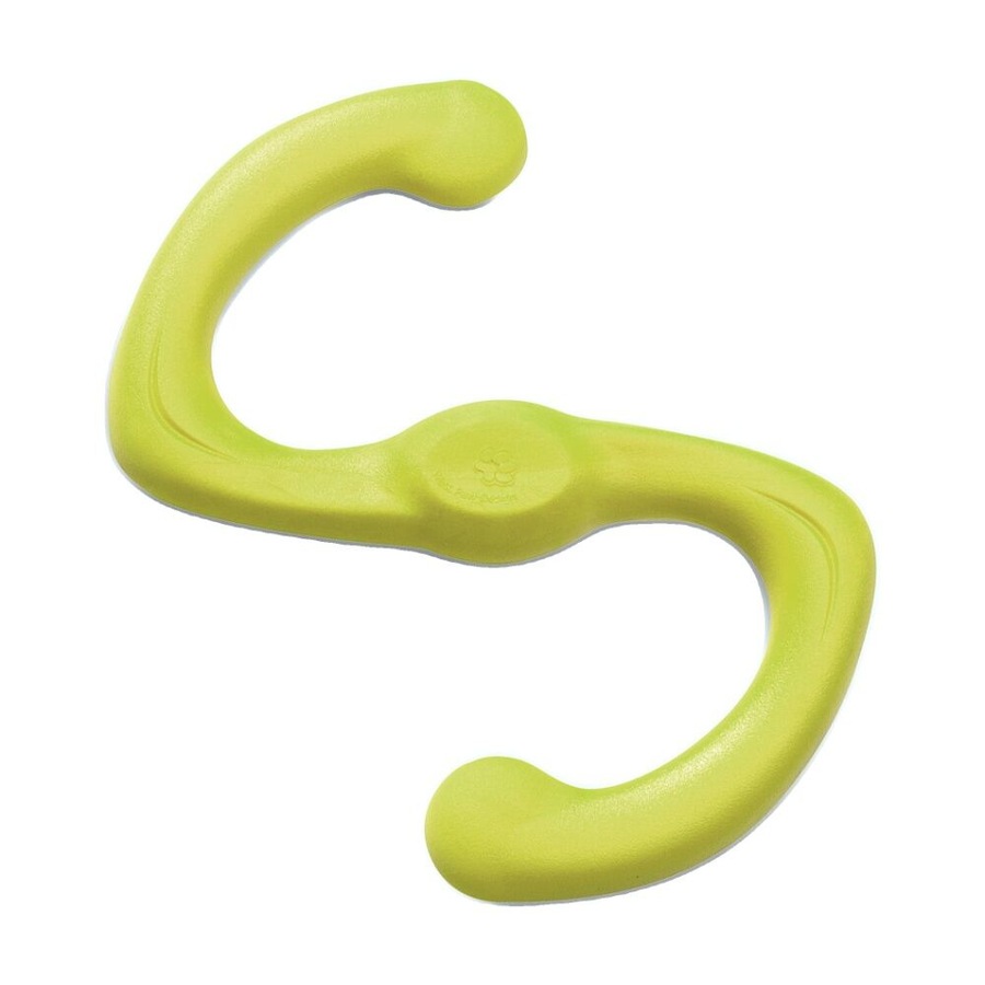 West Paw Bumi Pet Dog Fetch Throwing Soft Chew Toy Large Granny Smith