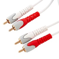 Westinghouse 1.5m Stereo Audio RCA Plug Male to Male Audio Cable Lead Gold Plate