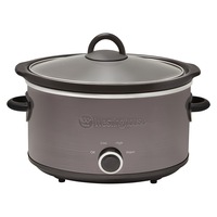 Westinghouse 3.5L 210W Electric Slow Cooker w/Ceramic Pot Stainless Steel Black