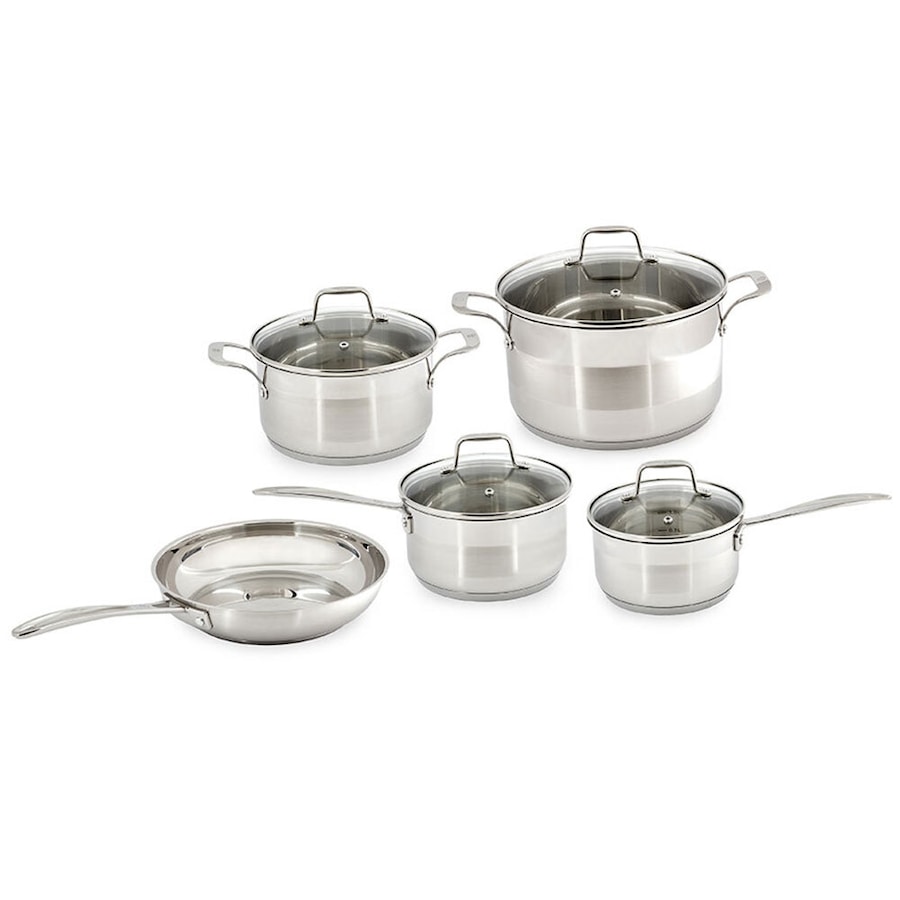 Westinghouse 5pc Stainless Steel Cookware Frypan/Pot & Pan Set for Induction/Gas