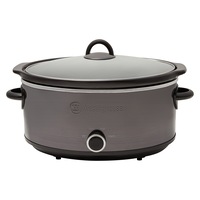 Westinghouse 6.5L 300W Electric Slow Cooker w/Ceramic Pot Stainless Steel Black