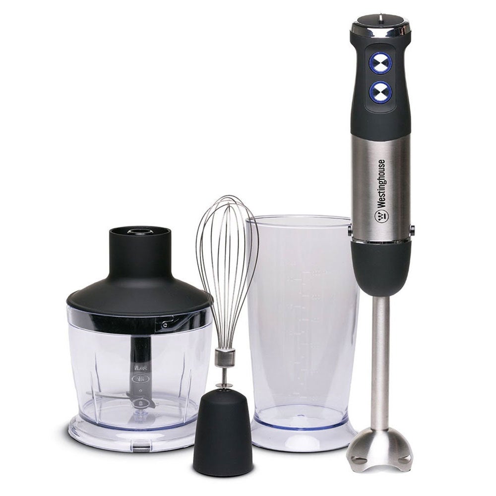Westinghouse Electric Stick Blender Mixer/Chopper Stainless Steel Handheld Whisk