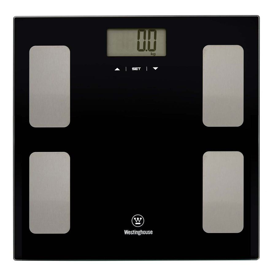 Westinghouse Personal Tempered Glass Digital Battery Bathroom Weigh Scales