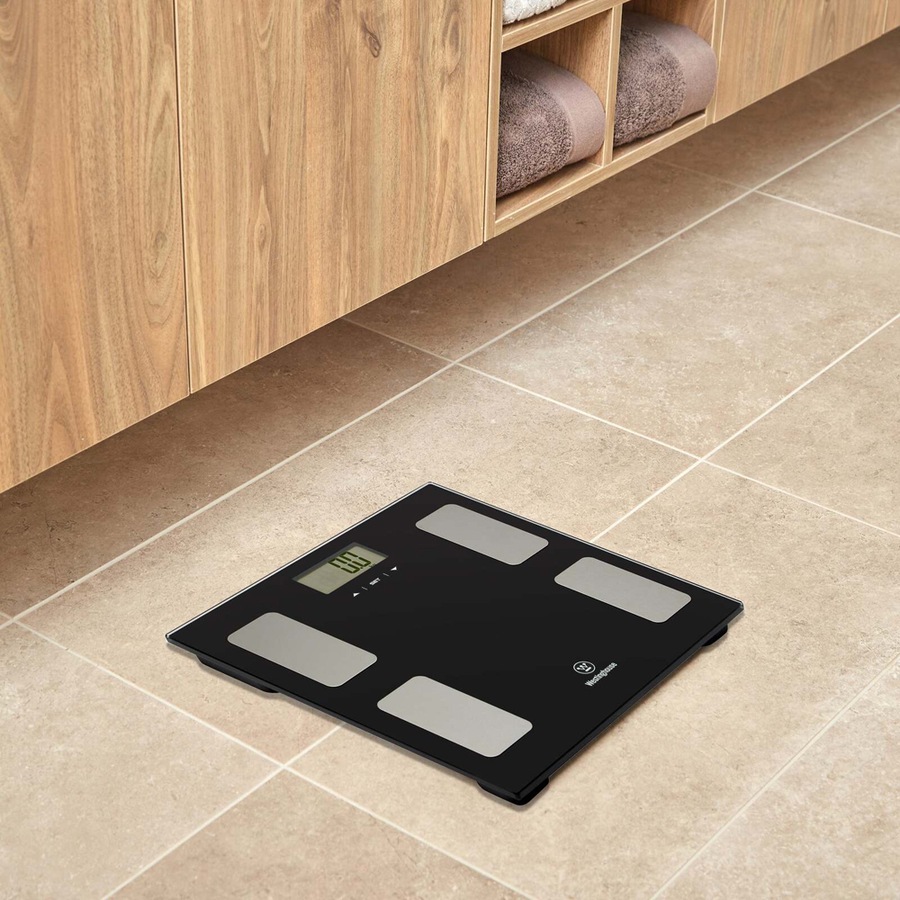 Westinghouse Personal Tempered Glass Digital Battery Bathroom Weigh Scales