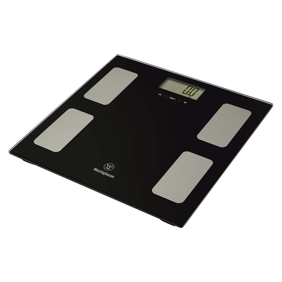 Westinghouse Personal Tempered Glass Digital Battery Bathroom Weigh Scales