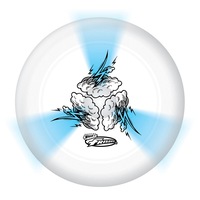 Wham-O Twilight Blast Outdoor 25cm Frisbee Disc Toy w/ LED Lights Kids/Child 5y+