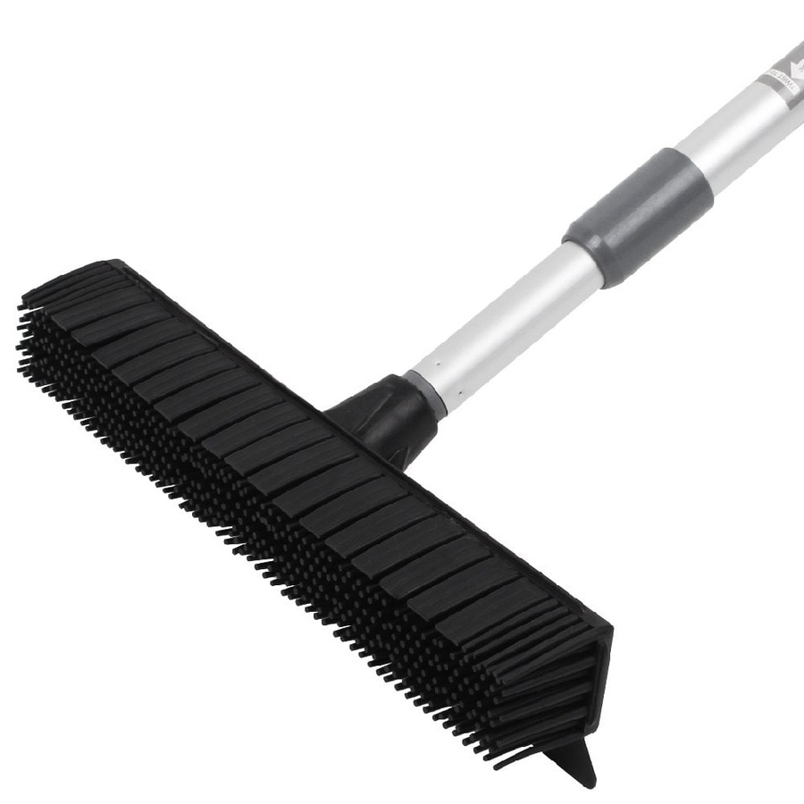 White Magic 150cm Telescopic Locking Pet Hair Broom Carpet/Hard Floor Cleaner