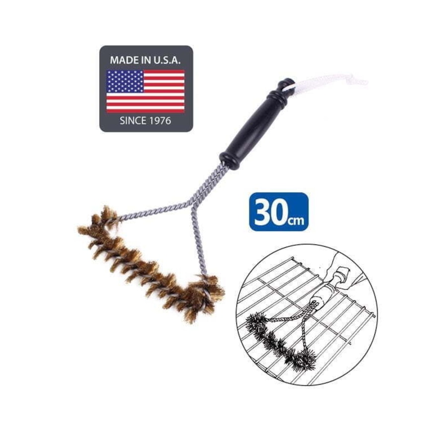 White Magic 30cm Brass Spiral Barbecue/BBQ Grill Cleaning Brush Cleaner Small
