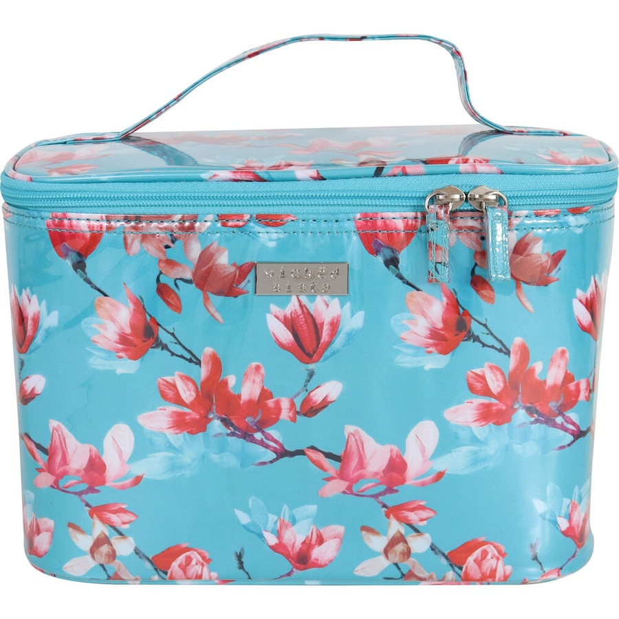 Wicked Sista Magnolia Aqua Large Beauty Case Cosmetic Hand Bag 28x19.5cm