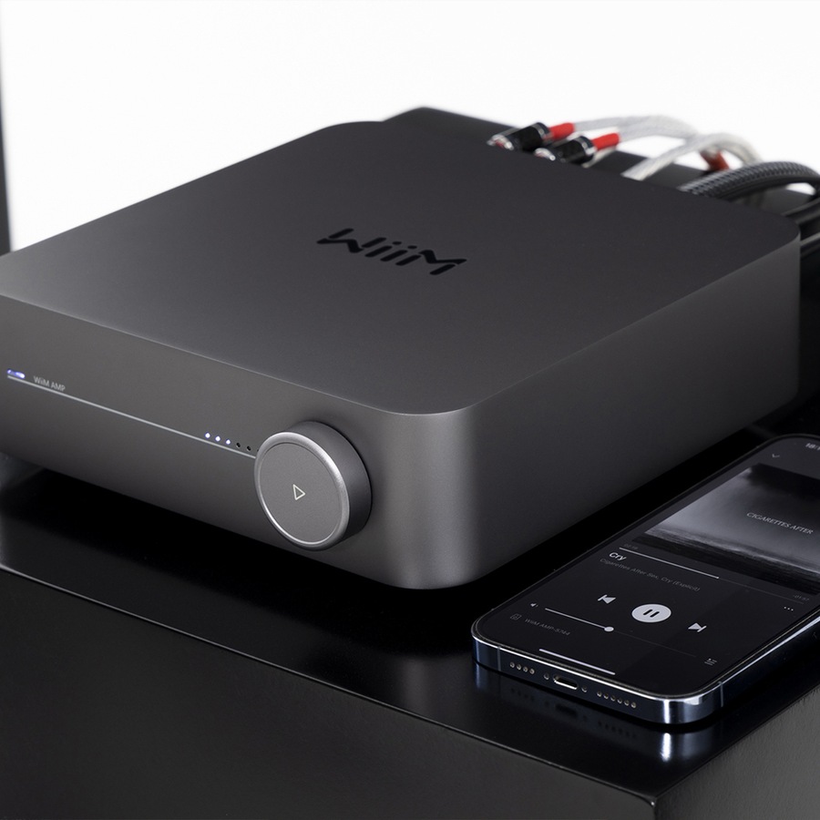 WiiM Barbershop Background Music System Streaming Amplifier Bookshelf Speakers