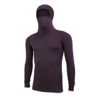 Wilderness Men Long Sleeve Switch Winter Hoody Size S Thermal Base Layer Merlot