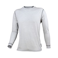 Wilderness Men Long Sleeve Tee Top Winter Activewear Base Layer Size S Blue
