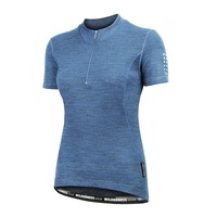 Wilderness Women Short Sleeve Cycle Jersey Top Thermal Activewear Size10 Glacier