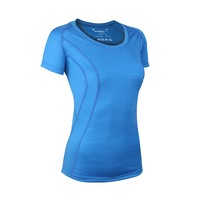 Wilderness Women Short Sleeve Scoop Tee Top Shirt Size 14 Thermal Activewear BL