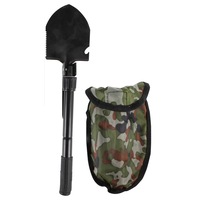 Wildtrak Camping 30x10cm Multipurpose Camp Tool Shovel w/ Pick/Compass Black