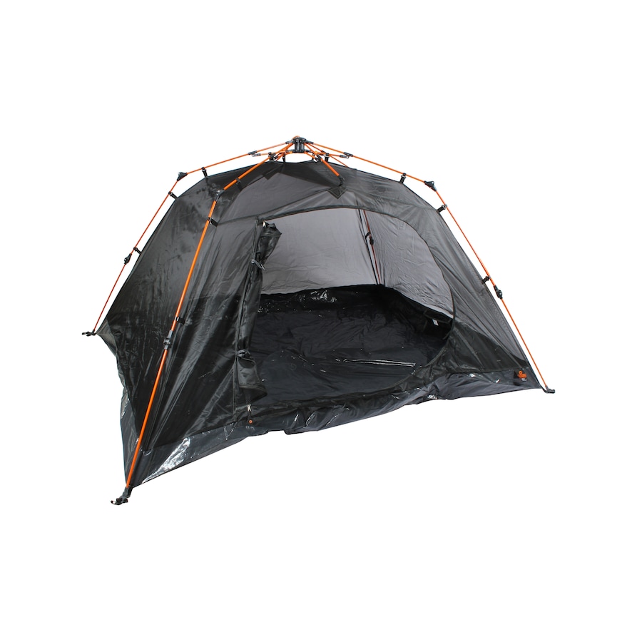 Wildtrak Easy Up 3-Person Mozzie 220cm Dome Camping Tent Outdoor Shelter Black